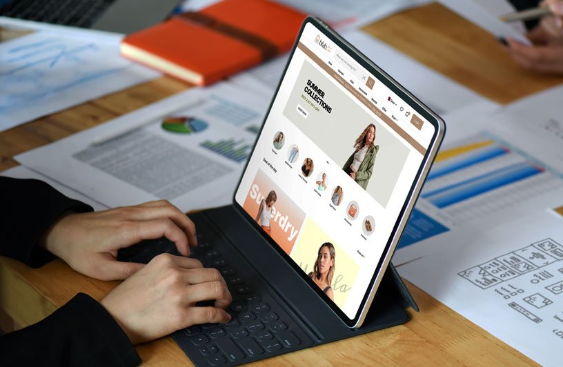 Custom eCommerce website built by WebClixs